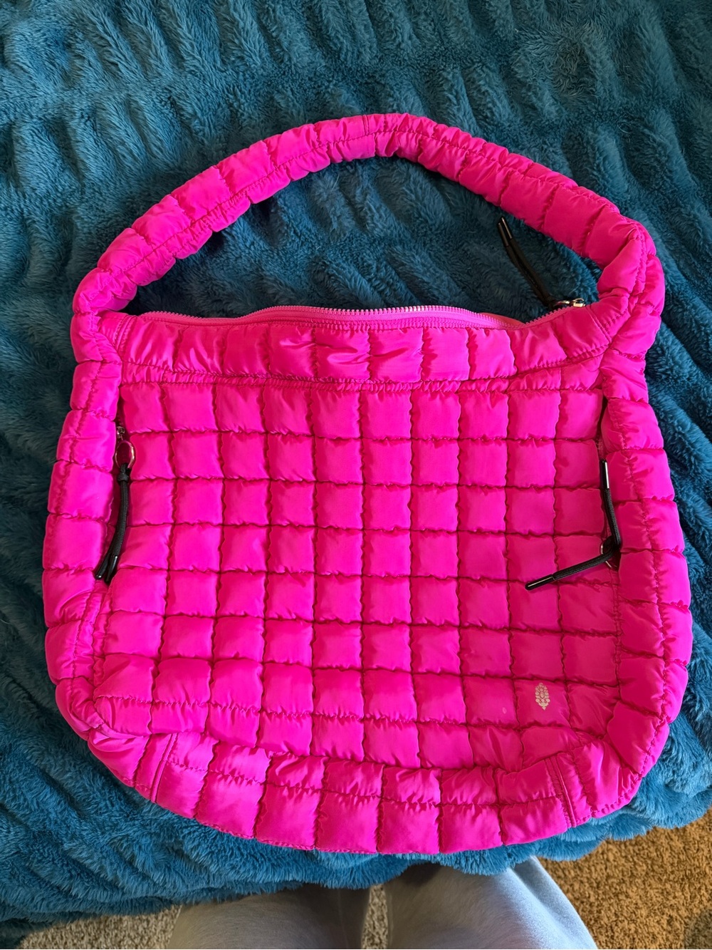 FP Movement by Free People Neon Pink Quilted Shoulder Bag
